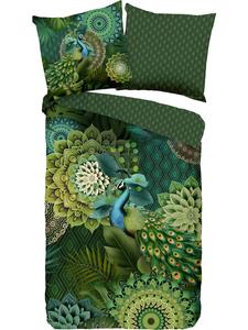 Hip Двустороннее постельное белье из атласа зеленого цвета