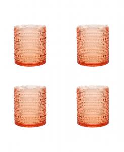 Набор из 4 стаканов Orbetto Outdoor DOF объемом 10 унций (300 мл) Fortessa, Coral Blush