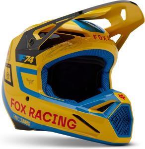 Мотоциклетный шлем Fox Racing Unisex V1 для мотокросса и бездорожья, Pale Yellow Race Spec