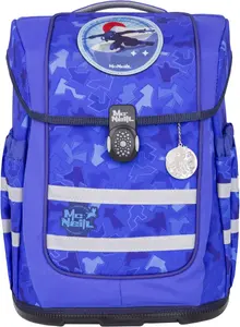 Школьная сумка McNeill "Ergo Compacto, Puzzle", светоотражающие полосы на лямках, светоотражающие поверхности, включая пенал, спортивную сумку, рулончик для карандашей и магнит с мотивом, цвет Puzzle