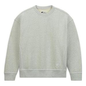 Свитер gold standard crew sweatshirt 'light grey' Converse, серый