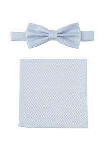 Галстук-бабочка SET - Pocket square Seidenfalter, светло-голубой