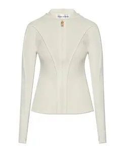 Шерстяной кардиган Victoria Beckham, бежевый