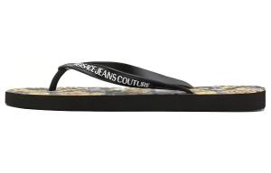 Couture Шлепанцы с тисненым логотипом Versace Jeans