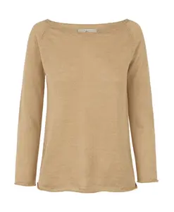 Ринен, бежевый льняной вязаный свитер Cortana, бежевый