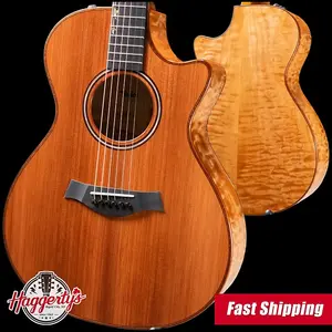 Акустико-электрическая гитара Taylor Custom Shop C12ce "Amber Tide" 2025 Catch Event #16 Grand Concert - Квилтед Мэйпл/Синкер Редвуд с жестким футляром