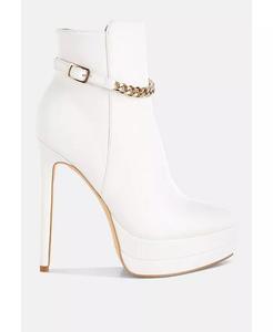 Сапоги Narok с металлической цепочкой London Rag, белый