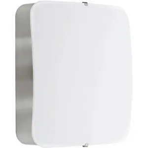 Потолочный светильник CUPELLA с LED-панелью, 1 шт., теплый белый Eglo, никелевый/белый