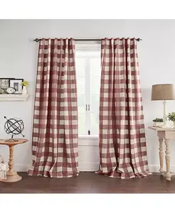 Плотные шторы Grainger в клетку Buffalo Check Elrene Home Fashions, red