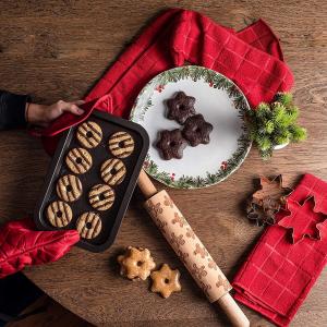 Набор кухонных полотенец с подставками и прихваткой Osnell USA, красный