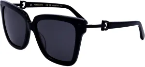 Солнцезащитные очки FERRAGAMO SF1085SN 001 ЧЕРНЫЕ 57/16/140 ЖЕНСКИЕ Salvatore Ferragamo, Black