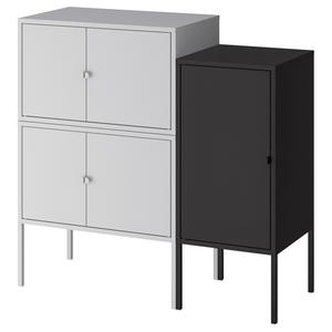 Гардеробная комбинация, серо-антрацитовая, 95x35x92 см IKEA Lixhult