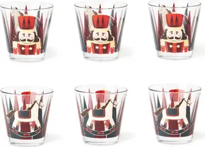 Набор из 6 винтажных рождественских стаканов , разные цвета Excelsa