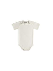 Sämann Детский боди из 100% органического хлопка, с короткими рукавами, без ребристой вязки, цвет «Кокосовое молоко»