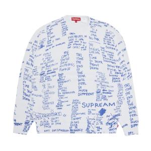 Свитер Supreme Gonz Poems Белый