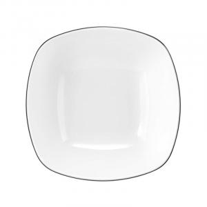 Lido Black Line десертная тарелка квадратная 15 см Seltmann Weiden, белый черный