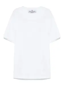 Футболка с логотипом Compass Stone Island Junior, белый