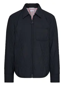 Стеганая куртка с узором THOM BROWNE, черный