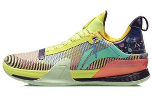 Баскетбольные кроссовки Speed 7 мужские с низким верхом желтые/фиолетовые Lining