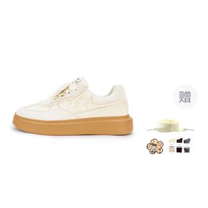 Обувь для скейтбординга Shoe X Nao Xiao Gu IP Collaboration, дышащие кроссовки унисекс, цвет молочный чай WE FLOWER, Milk Tea (Gift Included)