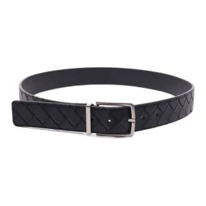 Кожаный ремень мужской черный Bottega Veneta