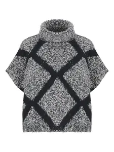 Пончо с высоким воротником Panicale, синий