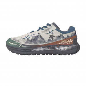 Мужские повседневные низкие кеды Terrain D, устойчивые к истиранию Descente, серый белый