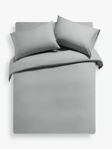 Постельное белье John Lewis Easy Care Organic Cotton 200 Thread Count, цвет dove/grey