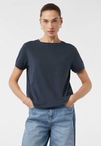 Футболка comma Basic T-shirt, Dunkelblau/Blue