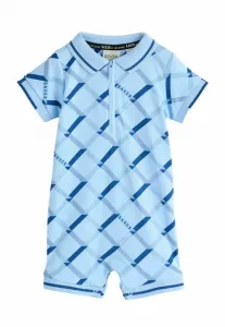 Комбинезон с короткими рукавами и принтом по всей поверхности, прямого кроя. Baker By Ted Baker, Blue