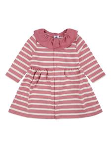 Petit Bateau платье из джерси с длинными рукавами, розовый