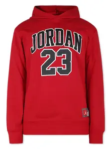 Худи с вышитым логотипом Jordan Kids, красный