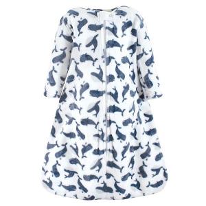 Детский плюшевый спальный мешок с длинным рукавом, 0-6 месяцев Hudson Baby