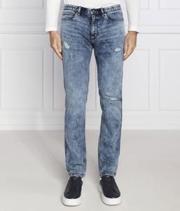 Джинсы мужские Hugo с эффектом потертости, синий