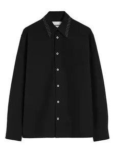 Шерстяная рубашка JIL SANDER, черный