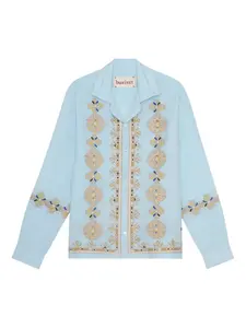 Рубашка с длинными рукавами Baziszt, синий