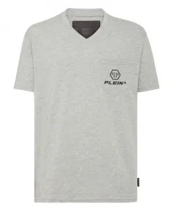 Футболка с V-образным вырезом, размер SS Philipp Plein, серый