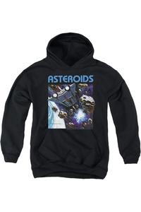 Молодежная толстовка Atari 2600 Asteroids с капюшоном Gildan, черный