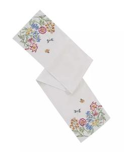 Дорожка с вышивкой Butterfly Meadow Garden Lenox, мультиколор