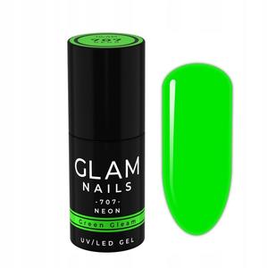 Гибридный лак для ногтей Glam Nails 707 Green Gleam 6 мл