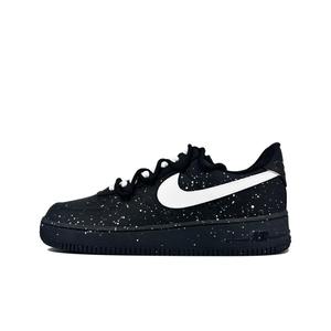 Nike Кроссовки Air Force 1 противоскользящие износостойкие низкие для скейтбординга унисекс черно-белые, цвет Black White