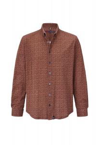 Рубашка с длинными рукавами и модным цифровым принтом PADDOCK'S, оранжевый