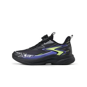 Детские кроссовки с низким верхом, устойчивые к истиранию XTEP, черный/фиолетовый