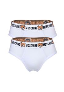 Комплект мужских трусов, 2 шт. - Underbear, трусы, смесовый хлопок, однотонные MOSCHINO