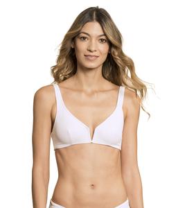 Пляжный топ Maaji Simply Rib Victory V Wire Bralette Top, белый