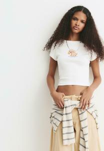 Футболка PULL&BEAR DOG GRAPHIC, White