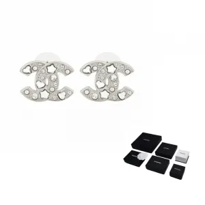 CHANEL Серьги-гвоздики Unisex Silver