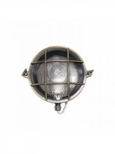 Уличный настенный светильник Ø 24 x (В)24 см, отделка под старинную латунь  Licht-Erlebnisse, Messing Antik