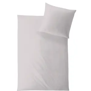 Постельное белье Hefel» Классический Uni в размере. 135x200 или 155x220 см", постельное белье из TENCEL, однотонное постельное белье на молнии, цвет silberfarben