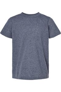 Футболка Tultex Youth Poly-Rich, цвет heather navy